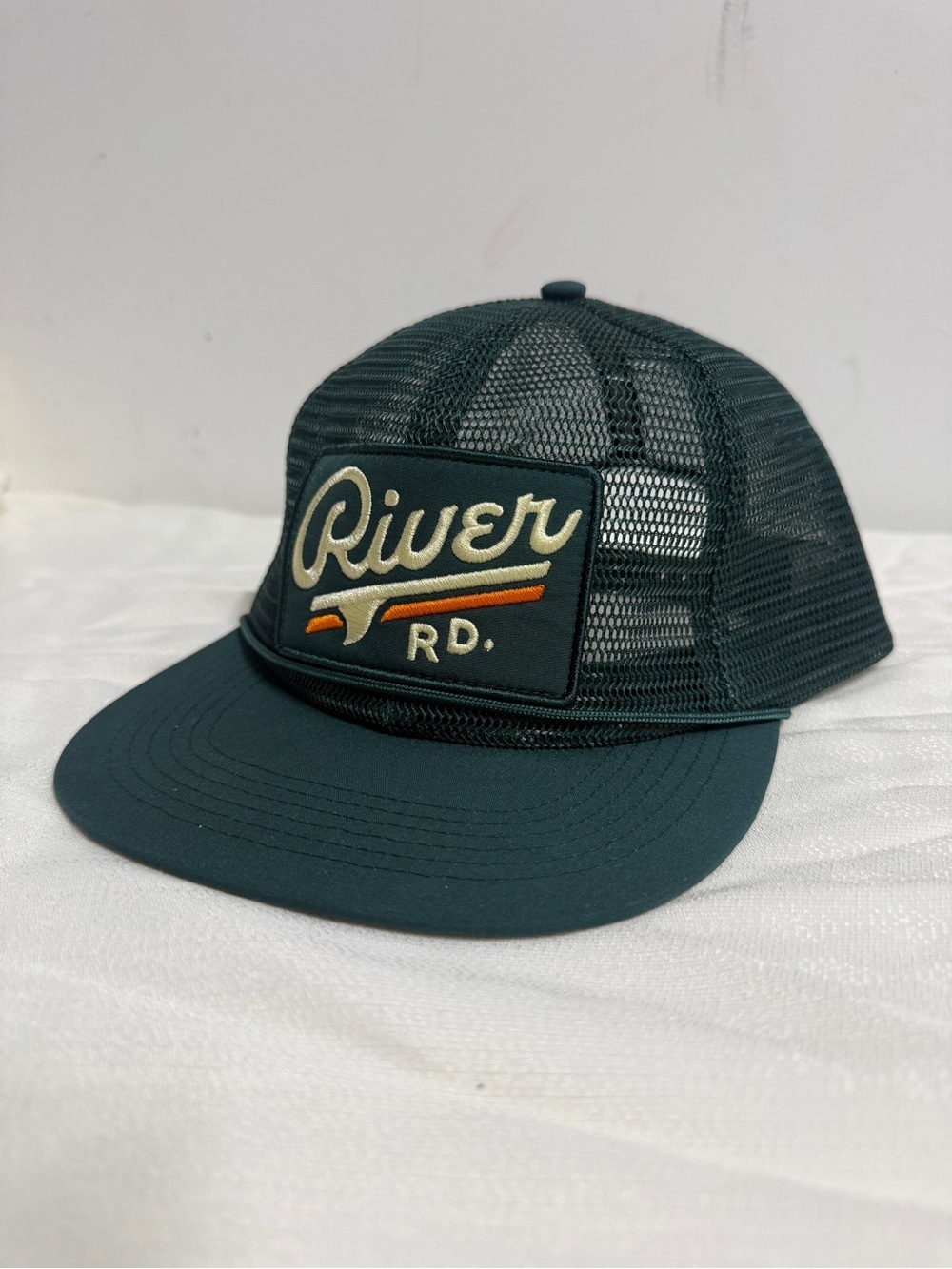 River Rd. Dark Green Mesh Trucker Hat